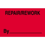 3 x 5" Repair Rework By Label