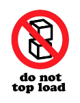 3 x 4" Do Not Top Load Labels 500ct Roll