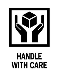 3 x 4" Handle with Care Labels
