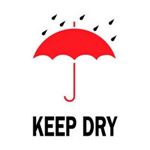 3 x 4" Keep Dry Umbrella Rain Label