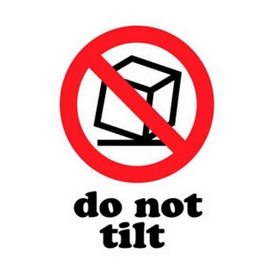 3 x 4" Do Not Tilt Labels 500ct Roll