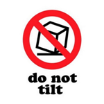 3 x 4" Do Not Tilt Labels