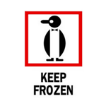 3 x 4" Keep Frozen Penguin Labels 500ct Roll