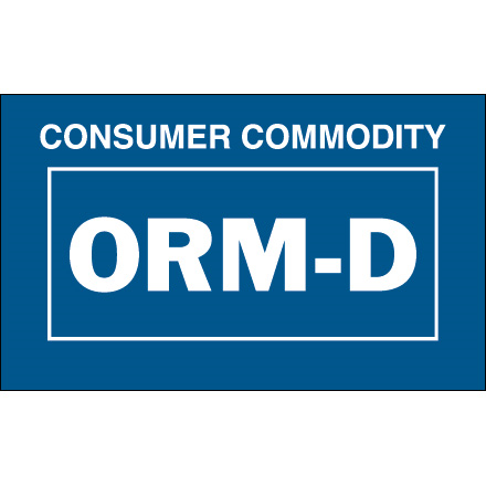 2 1/4 x 1 3/8" ORM-D Consumer Commodity Labels