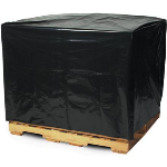 51 x 49 x 73" 3 Mil Black Pallet Covers 50ct