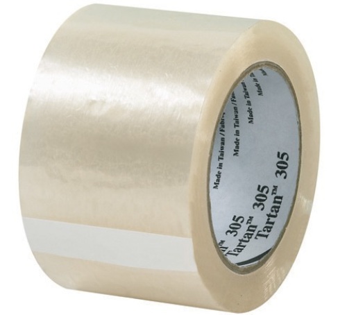 3 in x 110 yds Clear 3M 305 Carton Sealing Tape