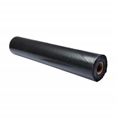 6' x 100` 6 Mil Heavy Duty Black Poly Sheeting