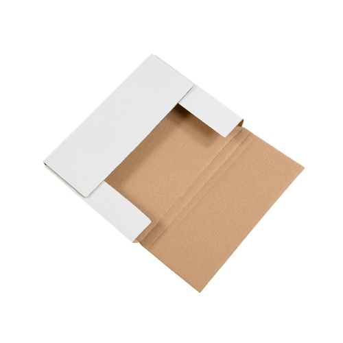 11-1/8 x 8-5/8 x 1 in White Multi-Depth Corrugated Easy Fold Mailer 10-Pack