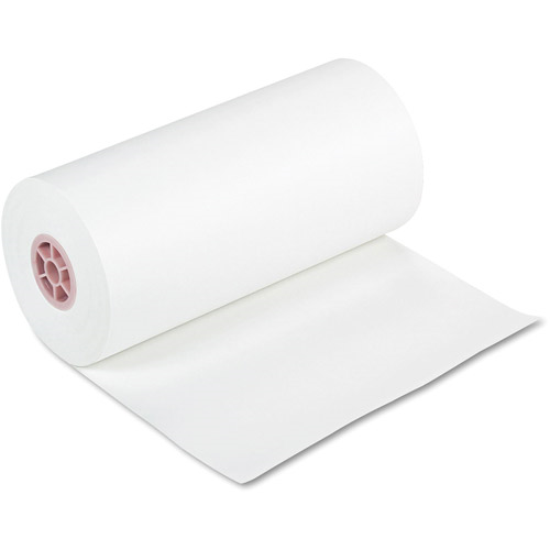 36 x 1000' 40# White Butcher Paper Roll, White Paper Rolls, PBP3640W