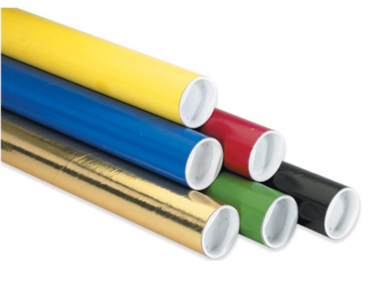 2 x 9" Colored Mailing Tube, 50ct