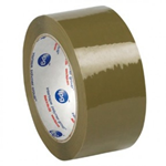 2" x 110 yds 1.6 Mil Utility Grade Tan Hot Melt Carton Sealing Tape 36ct