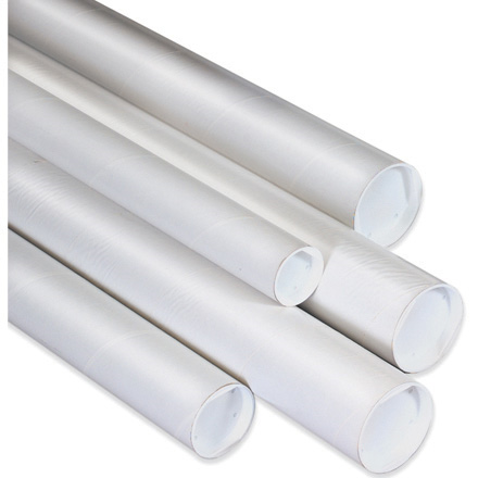 4 x 42" White Mailing Tube 15ct