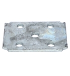 Galvanized U-Bolt Plate for 1-3/4" - 2" Square Axles