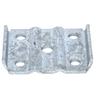 Galvanized U-Bolt Plate for 2-3/8" Round Axles