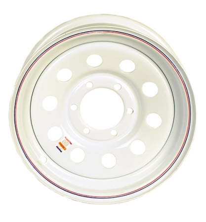 Dexstar 16" x 6" White Mod Wheel 655