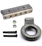 Wallace Forge 3" Adjustable Tow Ring w/ 6 Hole Channel Bracket