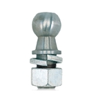 Wallace Forge 2" 5K, 1" Rise Zinc Hitch Ball, 1" Shank