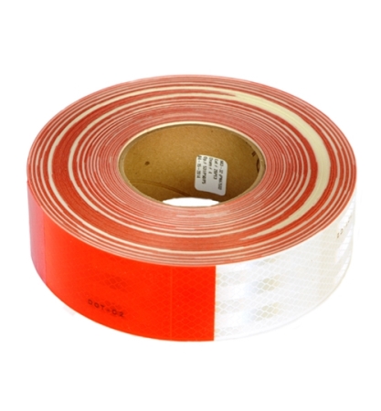 3M 11" Red, 7" White, 2" x 150ft Roll Conspicuity Tape