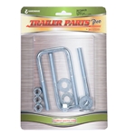 Redline 3/8" x 1-3/4" x 4" Square Zinc U-bolts, Nuts & Washers