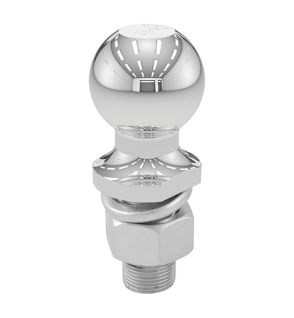 Curt 2" 6K Chrome Hitch Ball, 1" Shank