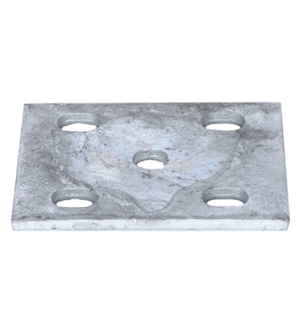 2" x 2-3/8" Galvanized U-bolt Plate