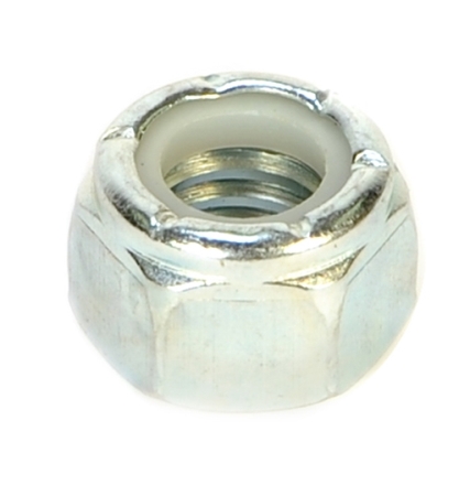 7/16"-14 Zinc Plated Locknut with Nylon Insert