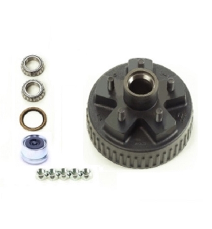 Dexter 5 on 4.5" EZ-Lube Hub, Drum Kit for 2K Axles w 1-1/16" Spindles