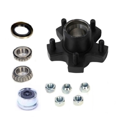 Dexter 5 on 4.5" EZ-Lube Hub Kit, 1-1/16" Spindle For 2K Axles