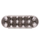 Optronics 6" Oval Clear LED 10 Diode Utility Light