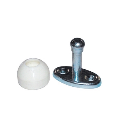 2-1/2in Door Holder With Nylon Socket & Metal Plunger