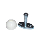 2-1/2in Door Holder With Nylon Socket & Metal Plunger