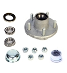 Redline Galv 5 on 4.5" Hub Kit, 1" Spindle for 2K Axles