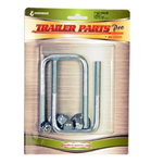 Redline 7/16" x 2-1/8" x 4" Square Zinc U-Bolts, Nuts & Washers