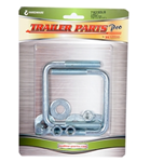 Redline 7/16" x 3-1/8" x 3" Square Zinc U-Bolts, Nuts & Washers