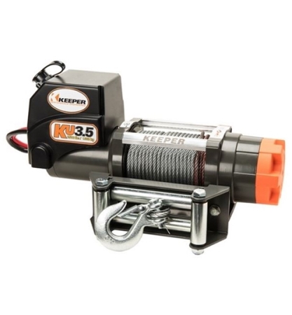 Keeper 3.5K Electric Medium-Duty Winch & 60' Cable