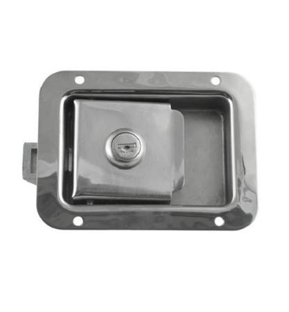 2-3/4" x 3-3/4" Locking Stainless Steel Flush Latch