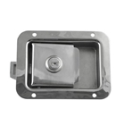 2-3/4" x 3-3/4" Locking Stainless Steel Flush Latch