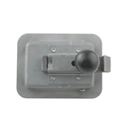 2-3/4" x 3-3/4" Locking Steel Flush Latch w Inside Release