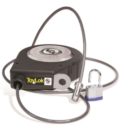 LCI Toylok 15' Retractable Cable with Padlock