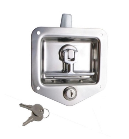 Locking Stainless Steel T-Handle Flush Latch