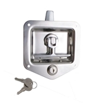 Locking Stainless Steel T-Handle Flush Latch