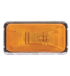 Redline Amber Mini Thinline Clearance, Marker Light & Chrome Base