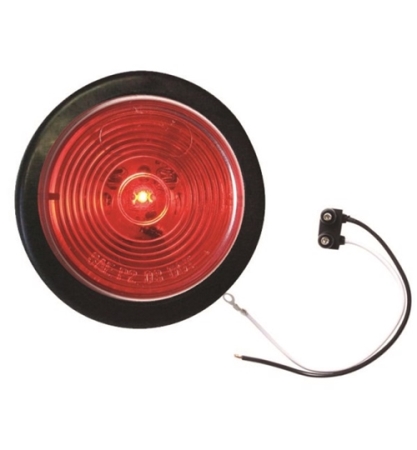 Redline 2in Red LED Clearance, Marker Light with Grommet & Pigtail