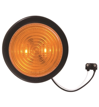 Redline 2-1/2" Amber LED Clearance, Marker Light, Grommet & Pigtail