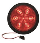 Redline 4" Round LED Stop, Turn, Tail w Grommet, Pigtail