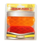 Redline Oblong Red, Amber Stick-on Reflectors