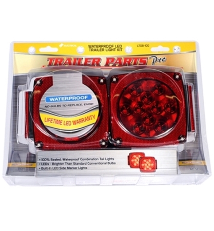 Redline LED Waterproof Trailer Light Kit, Harness & Bracket