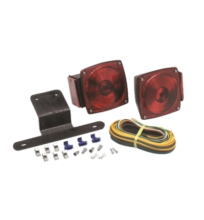 Redline Incandescent Trailer Light Kit Under 80" Wide