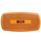 Redline Rectangular Oblong Amber Clearance, Marker Light & White Base
