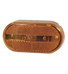 Optronics Amber Oblong Incand MRK/CLR Light w Reflector